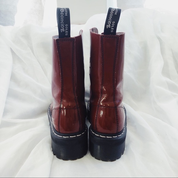 SOLD✨RARE Dr. Martens Aggy 1490 in Cherry Red - Picture 3 of 5